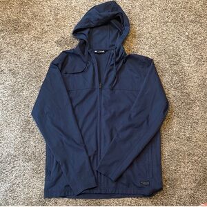 EUC Men’s Travis Mathew Zip Up Lightweight Hooded Jacket, Size M Navy